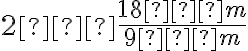 2−\frac{18−m}{9−m}
