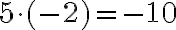 5 \cdot (-2)= -10