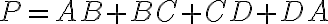 P = AB + BC + CD + DA P = AB + BC + CD + DA