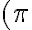 ( \pi 