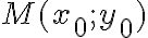 M(x_0; y_0)