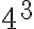  4^3 