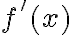f'(x)