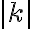 |k|