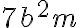 7b^2m 