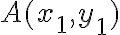 A(x_1, y_1)