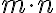 m\cdot n