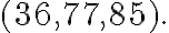 (36, 77, 85).