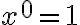 x^0=1 