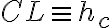 CL \equiv h_c