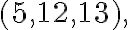 (5, 12, 13),