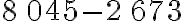 8\,045-2\,673
