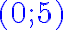 (\color{gold} 0; \color{blue}{5})