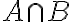 A\cap B
